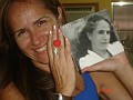 Claudinha Freire (Pernambuco) recebeu o presente de Beth (Brasília)