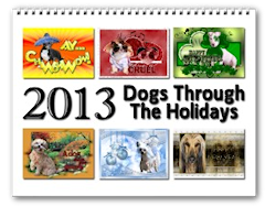 2013 Dogs Through the Holidays Calendar zazzle_calendar