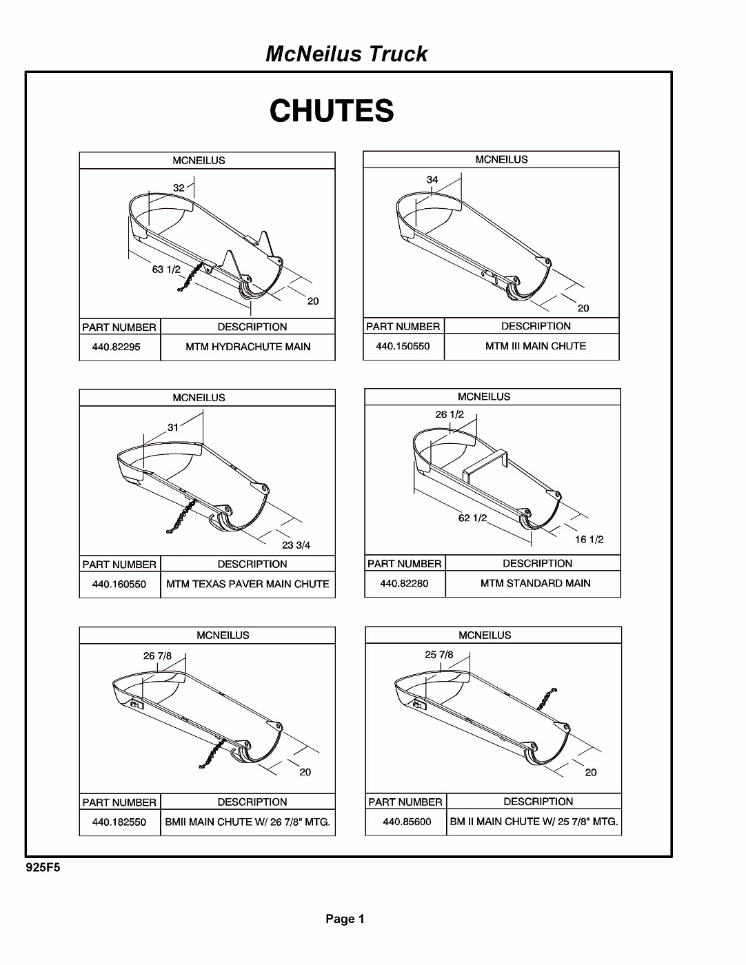 Photo McNeilus Mixer Blue Book Parts Catalog[2] Pagina 007 McNeilus