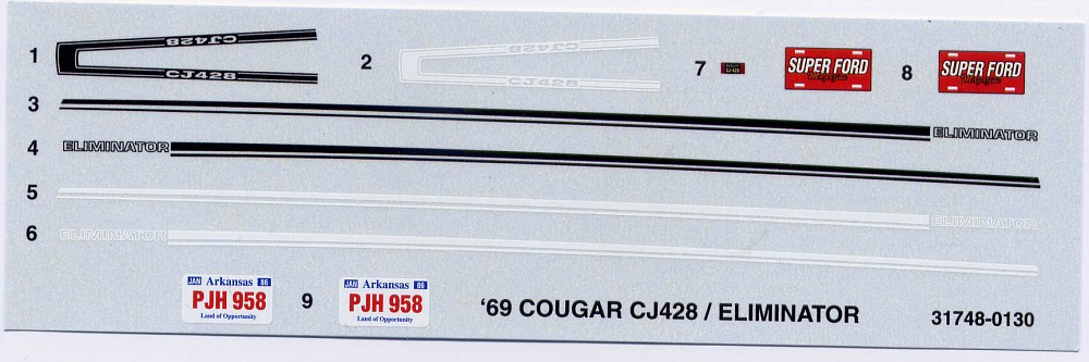 Graphic Express A500 1969 Mercury Cougar Eliminator Side Stripe Kit – OEM Style 3M Vinyl