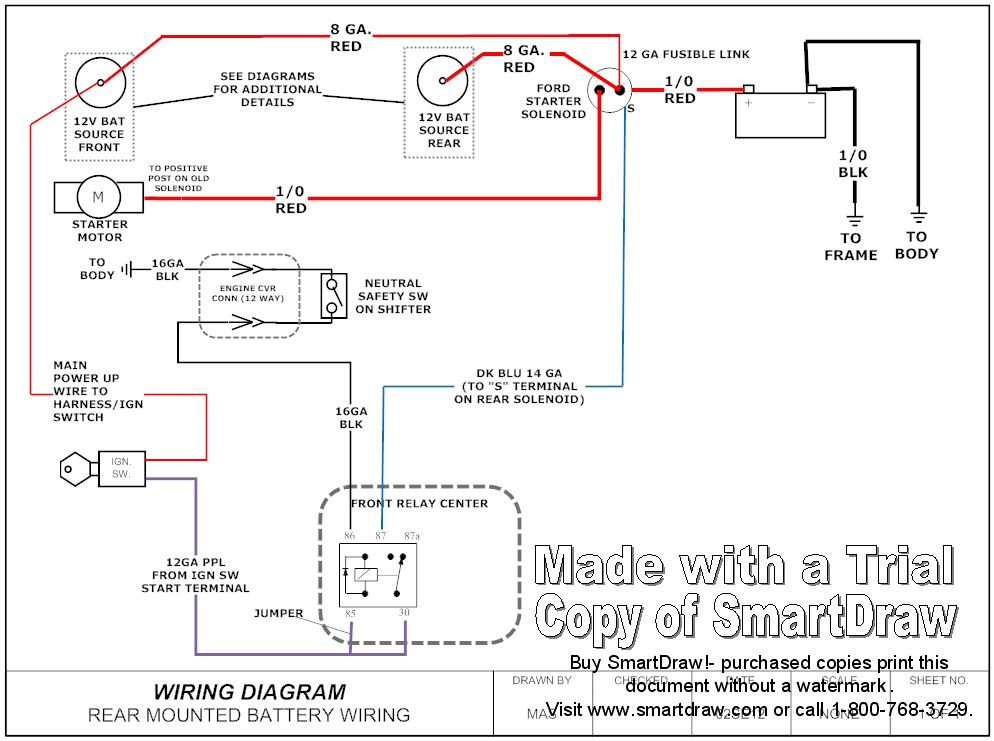 Photo: REAR MOUNTED BATTERY WIRING-SHT 1 | BAD AST WIRING DIAGRAMS ...