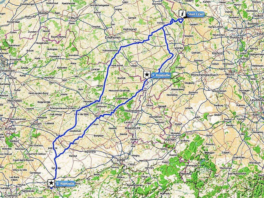 Route "Über RAVeL nach Namur"