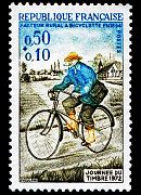 Rural postman on bicycle in 1894