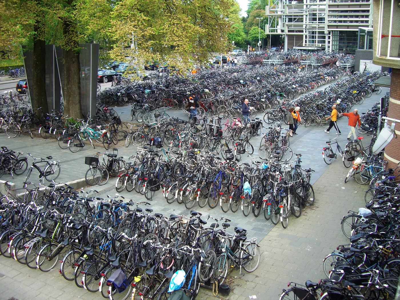 Fietsenstalling in Haarlem