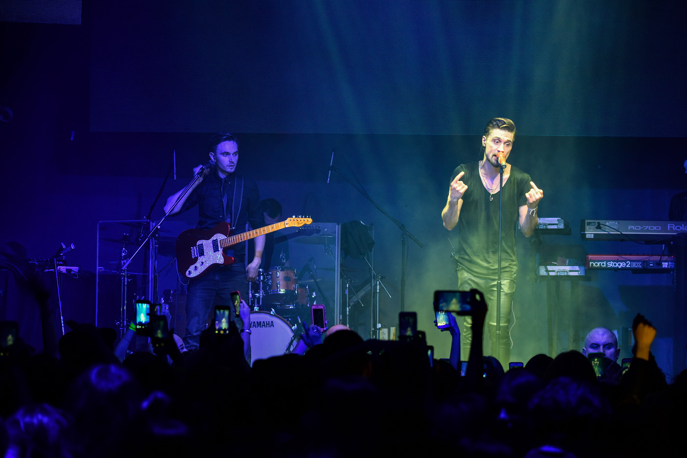 NEW YORK, NY - MAY 06: Russian singer Dima Bilan perform on the stage during his American concert tour at Stage 48 on May 06, 2016 in New York City. (C) fotki.com singing