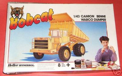 HELLER 1/43 Camion Bobcat 3504 - Maquette Rare, Dumper Mines TP, Sous Blister