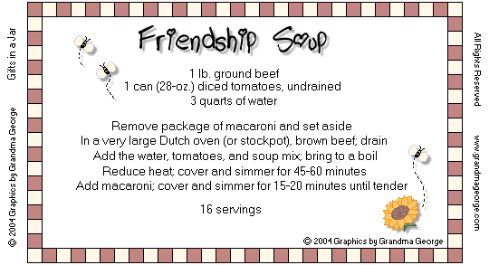 Friendship Soup Mix in a Jar Recipe Recipe