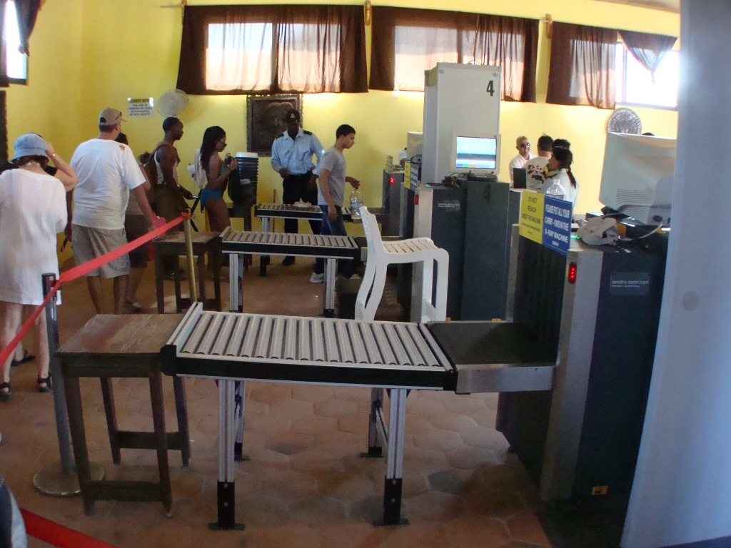 Photo: Security Check before getting to pier in Labadee | Labadee ...