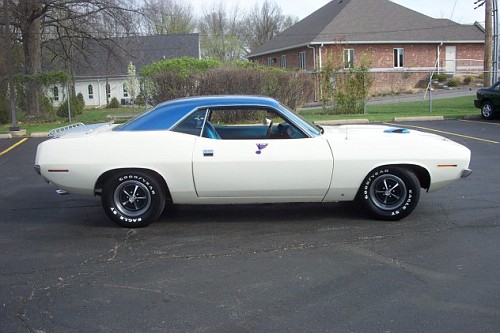 You can buy a St. Louis Blues Barracuda the players drove in 1970