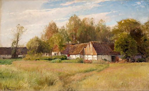 Farm in Falsterbo with Flowering Meadow (1900)