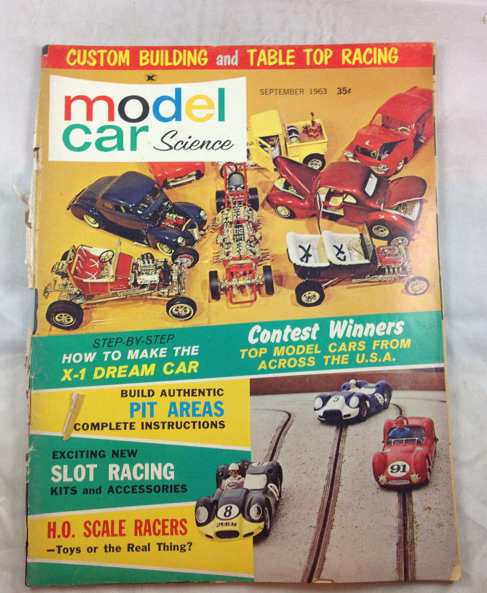 Photo Model Car Science Sept 1963 Vintage Model Car Science and Car