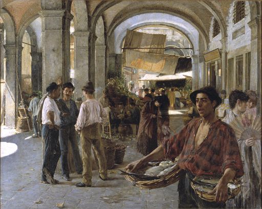 A Venetian Covered Market (1887)