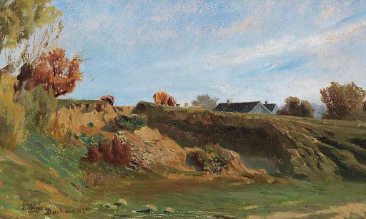 Summer landscape in Dachau (1870)