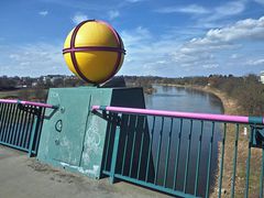 Blick vom Kanal auf die Weser