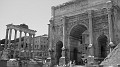 Arch of Septimius Severus 203 AD and Temple of Saturn 497 BC