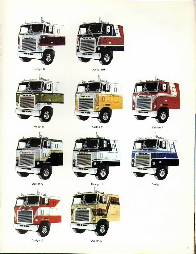 FREIGHTLINER Cabover Paint Schemes