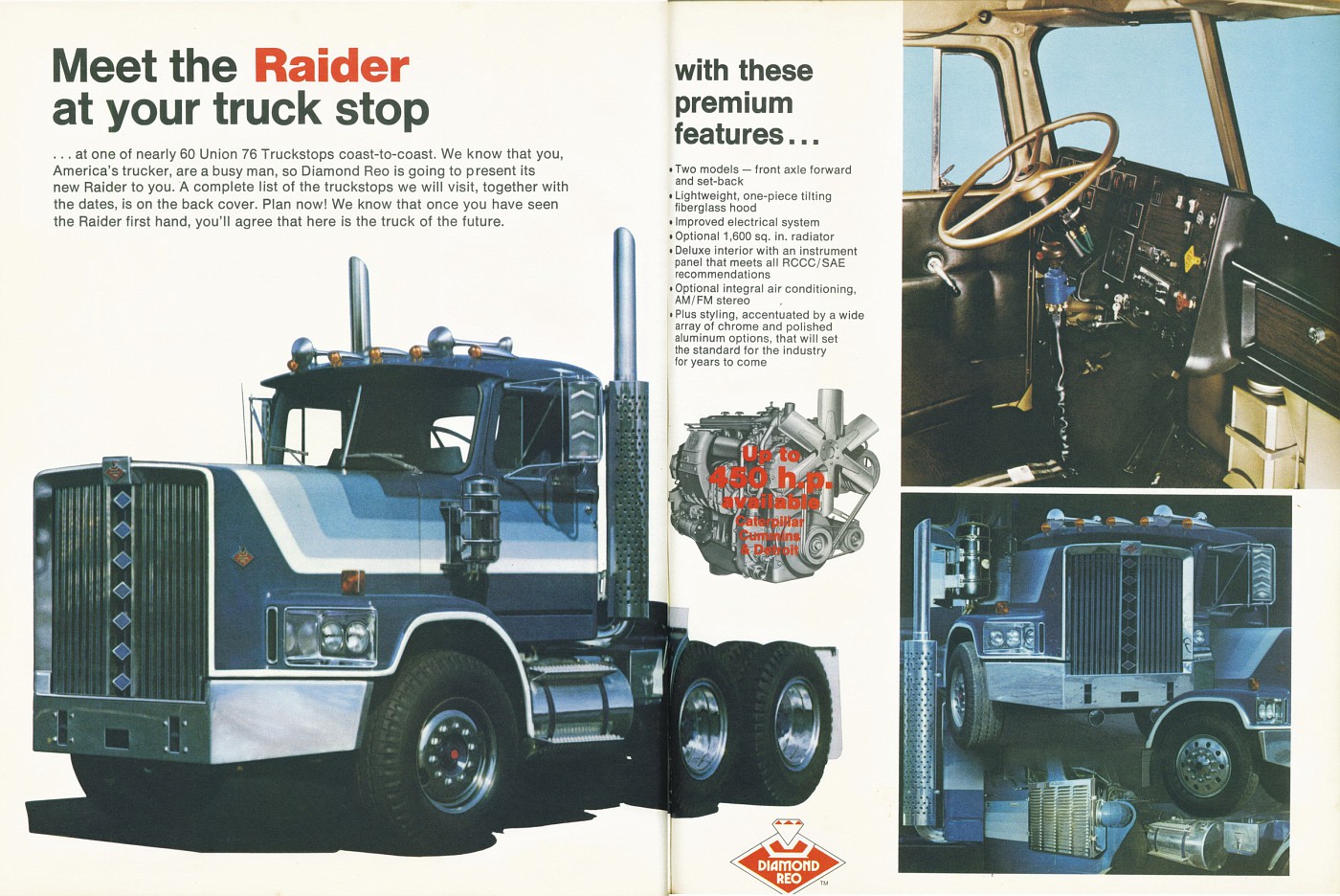 Photo: April 1974 Diamond Reo Ad 1 | 04 Overdrive Magazine