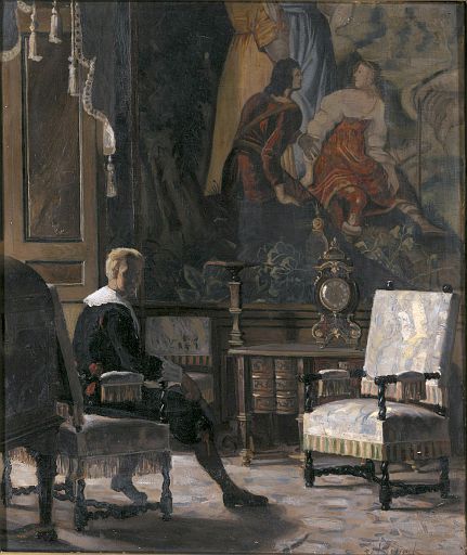 Gripsholm Castle, Interior from the King's Bedroom (undated)