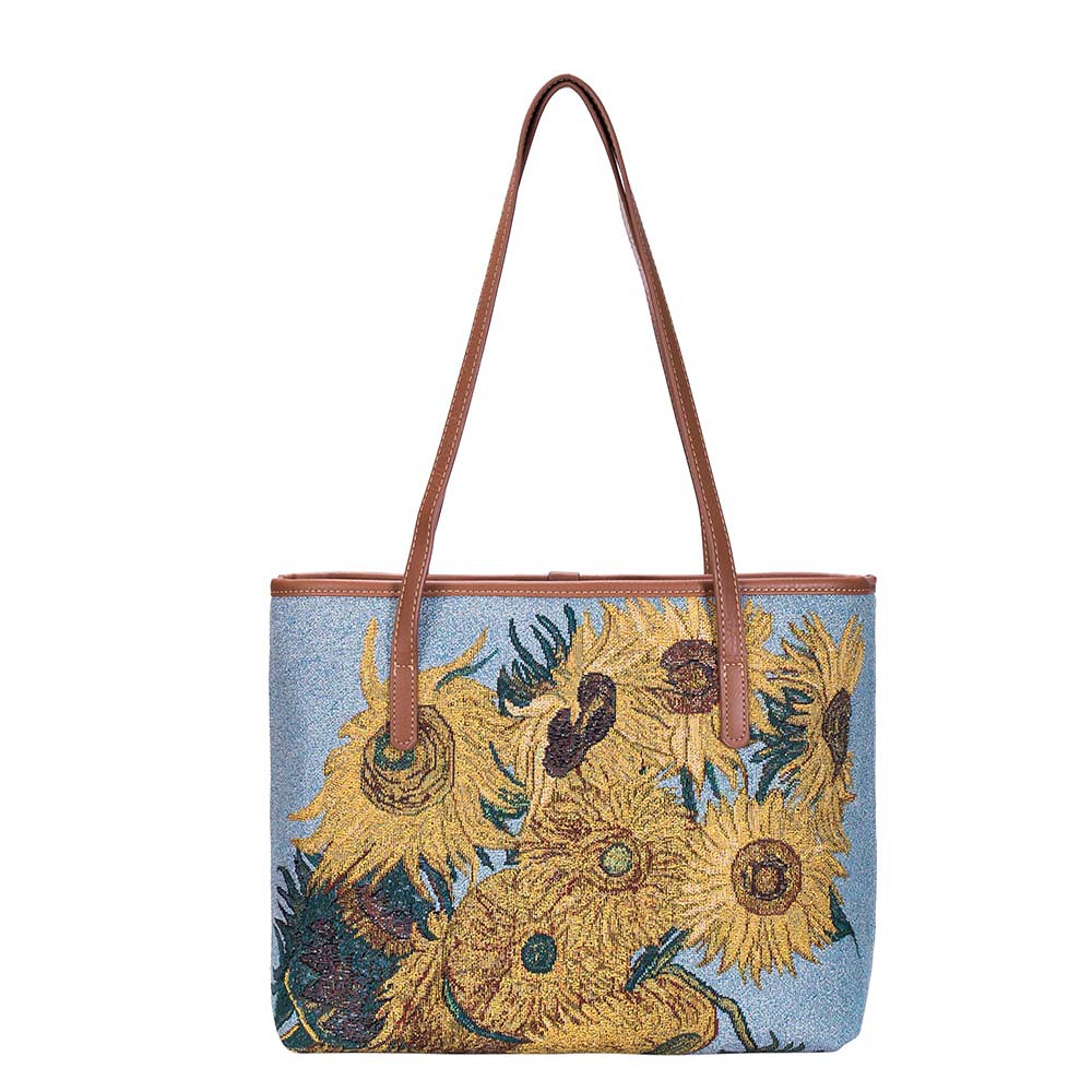 Photo Van Gogh Sunflowers Shoulder tote bag COLLART album