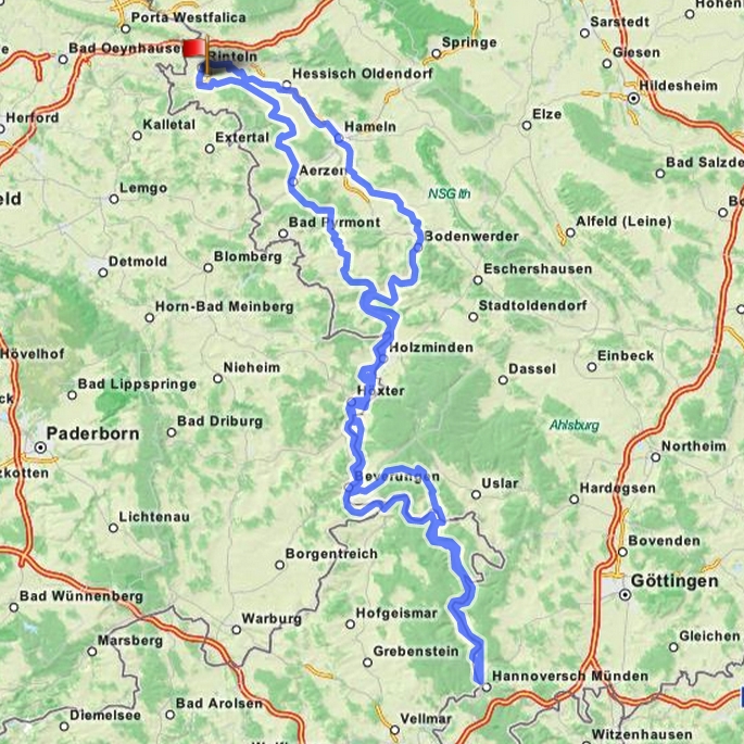 300 km Route