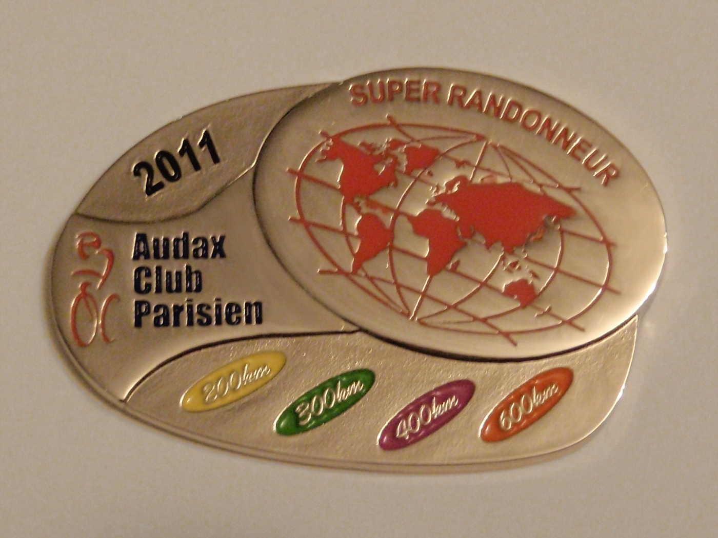 Super Randonneur Medaille 2011