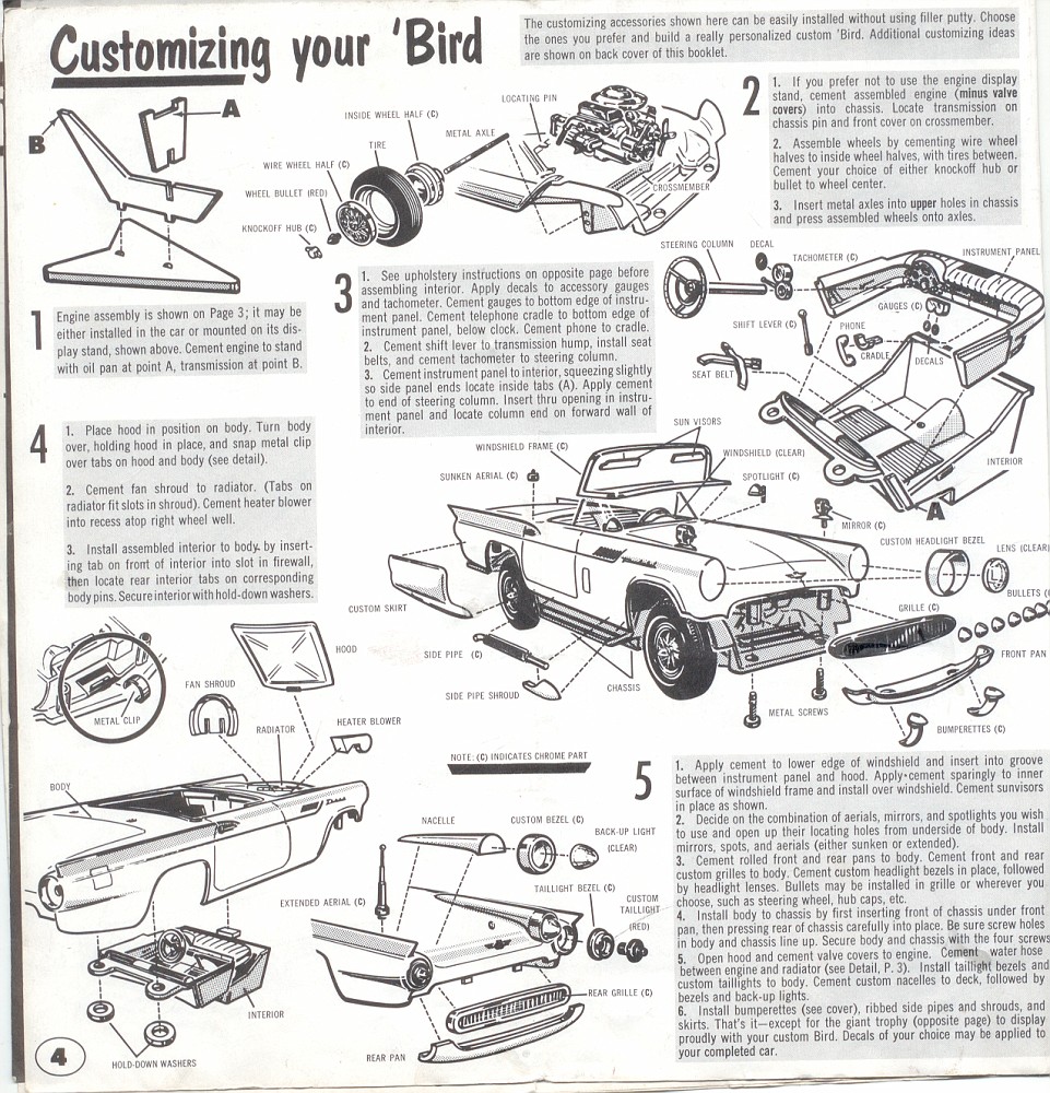 Photo 1957 tbird page 3 AMT '57 TBird Trophy Series T2257200