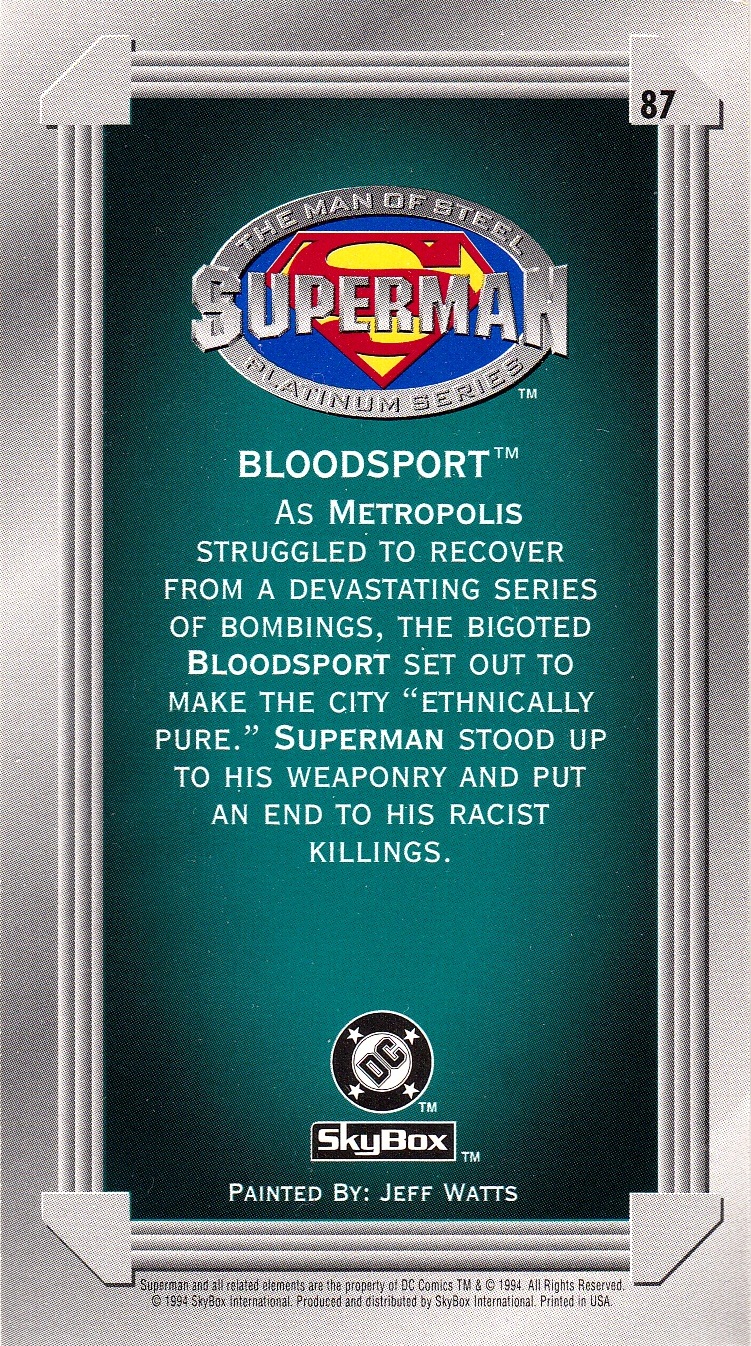 1994 Superman The Man of Steel Platinum Series album | Cardboard History  Gallery | Fotki.com, photo and video sharing made easy.