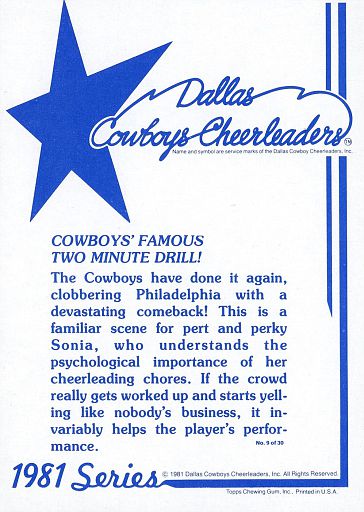 Official 1981 Dallas Cowboys Team Picture with Information on Team - Ruby  Lane