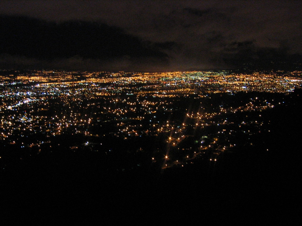 Photo: The Lights of San Jose, Costa Rica... from our dinner table...at ...