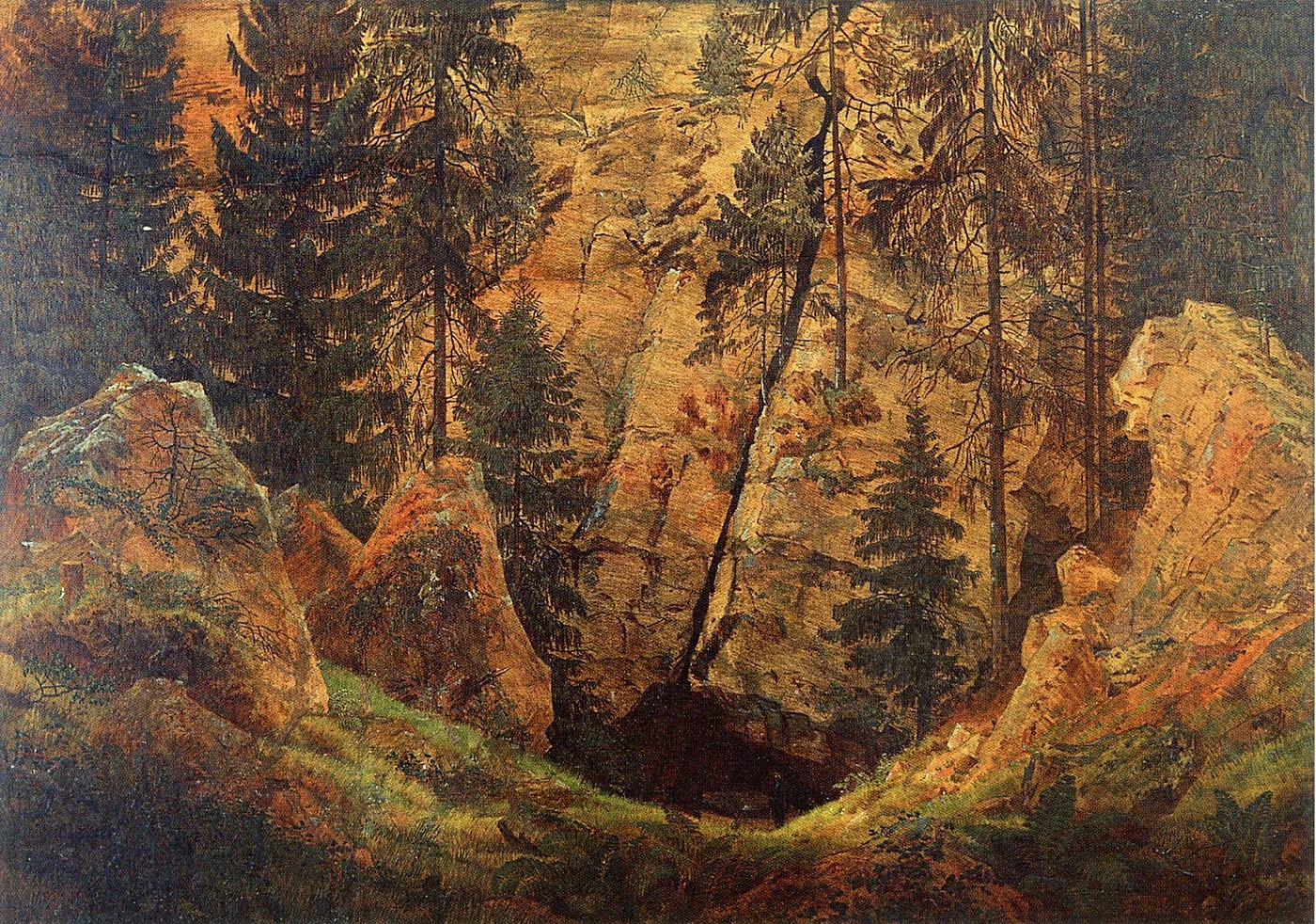 Photo The Chasseur in the Woods c.1813 14 Caspar David