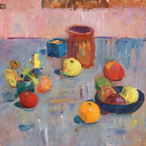 Still Life with Fruits and Pot (undated)