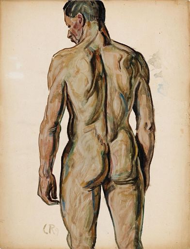 Male Nude from Behind (1909)