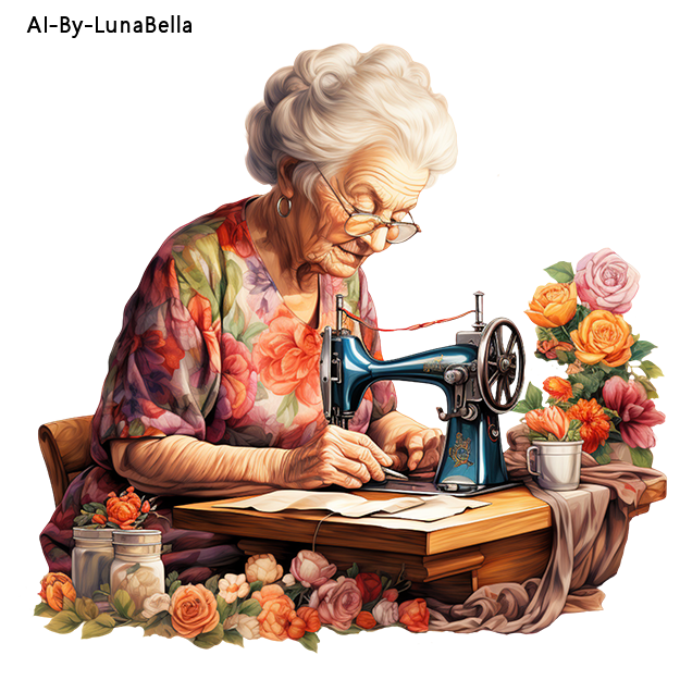 Photo Lb Mygranmatheseamstress El 1 Grandma Sewing Album Jossie