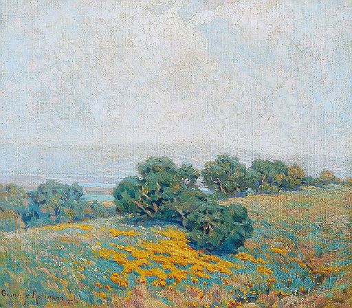 The Bay beyond a Hillside of Poppies (undated)