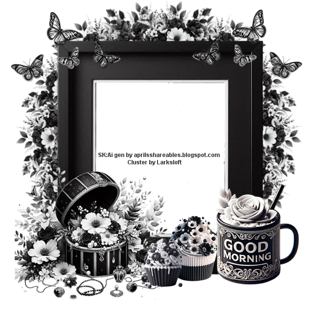 Black and white blossom