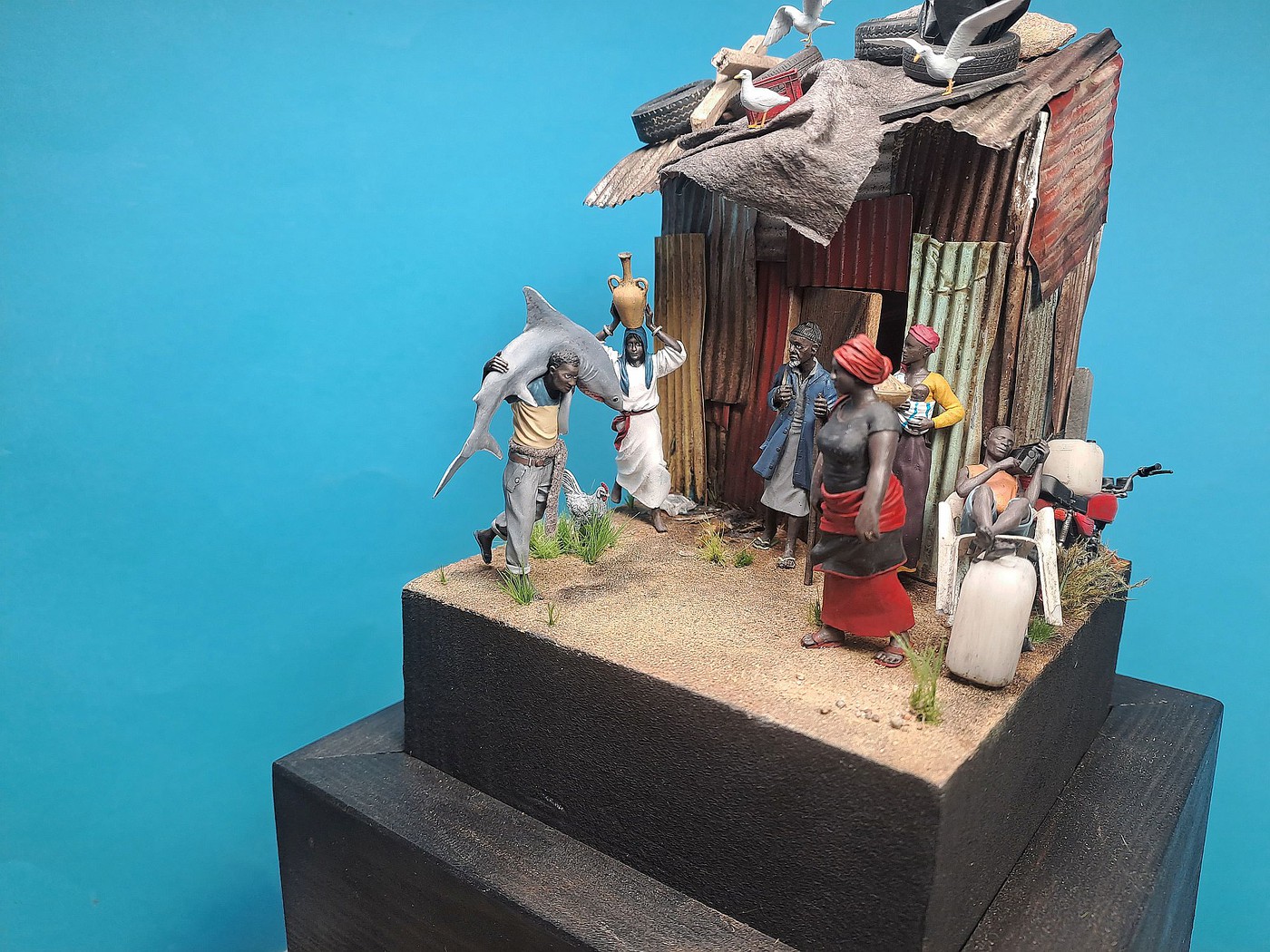 catch of the day with seagulls 5