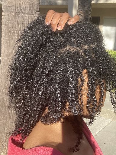 Water Rinse #2 - Different View of Rinsed Hair