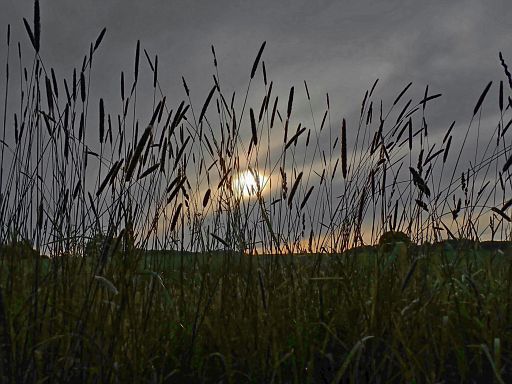 Licht durch dunkle Wolken