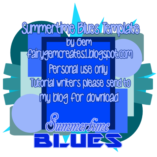 Summertime Blues Template Preview