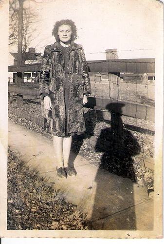 16-Mamaw Aree and Papaw Moffett's shadow in uniform